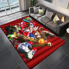 Tapete de Super Mario Bros Movie Game Area, Tapete antiderrapante, Tapete para casa, Sala de estar, Quarto, Sofá, Capacho, Decoração da cozinha, 15 tamanhos