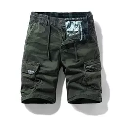 Camuflagem de algodão masculino Bermuda Beach Jogger Shorts masculino para carga, Breeche casual, verão, Dropshipping quente, novo - comprar online