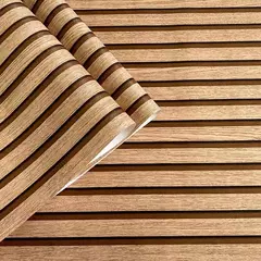 Imagem do Adesivos de parede autoadesivos de PVC impermeável, rolo grande, decoração, fundo, mesa, armário, papel de parede, listras de madeira, 45cm