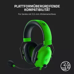 Novo razer blackshark v2 x fone de ouvido esportivo com fio cancelamento de ruído passivo avançado, som surround 7.1, microfone cardióide hyperclear na internet