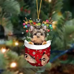 1 pçs enfeites de natal pendurado decoração presente bonito cão natal família pendurado árvore dos desenhos animados produto pingente personalizar h0o1 - comprar online