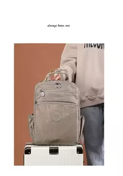 Mochila impermeável de nylon para homens e mulheres, mochila leve para laptop, - loja online