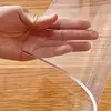 Toalha De Mesa De PVC Transparente Com Espessura, Resistente Ao Calor, Impermeável, Resistente A Óleo, Esteira De Mesa De Jantar, 1Pc