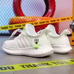 Moda calçados esportivos para crianças, tênis de malha respirável para meninos e meninas, sapatos leves ao ar livre - Wolf Magazine
