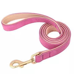 Coleira de cachorro acolchoada macia conjunto de coleira de couro pu para cães de estimação colar com corda de chumbo para caminhada ajustável para cães pequenos e médios pug na internet