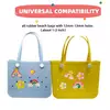 Acessórios femininos de borracha praia saco, cor do arco-íris, fivela decorativa, para bolsa