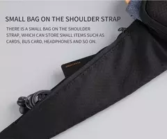 Kingons-Bolsa de ombro crossbody impermeável, bolsas simples, hip-hop, minimalista superior, bolsa de peito legal, moda - Wolf Magazine