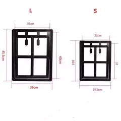 Porta de tela para animais de estimação, porta com fechadura para gato, porta de plástico para cães de estimação, à prova de mosquitos, janela de segurança, portão de aba, cerca para cães na internet