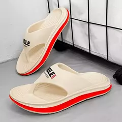 Imagem do Chinelos masculinos de sola grossa, sandálias antiderrapantes, sapatos casuais ao ar livre, chinelos de praia leves e confortáveis, novos, verão