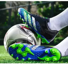 Sapatos de futebol Artificial Grass Tf para homens e mulheres, Long Spikes, Sapatos de treinamento para adolescentes, estudantes, calçado de futebol - loja online
