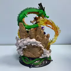 Imagem do Dragon Ball Z Anime Figurine, Son Goku, Freeza Shenron, Estátua Super Saiyan, boneca modelo PVC, presentes de Natal Toy, 23cm