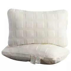 Travesseiro de alto rebote para hotel estilo japonês com tecido de malha não colapso, travesseiro de proteção para pescoço adulto macio e respirável na internet