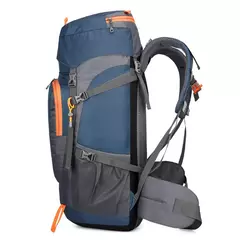 Mochila de caminhada resistente à água com capa de chuva, esporte ao ar livre, mochila de viagem para camping, escalada, montanhismo, 65L - comprar online