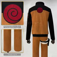 Holoun anime uzumaki cosplay traje adulto versão calças superiores cocar natal presente de ano novo cos convenção na internet