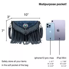 Celela design original bolsa de ombro para as mulheres couro do plutônio luxo embreagem designer bolsas ocidental bolsa franja saco do mensageiro - Wolf Magazine