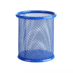 Suporte durável do lápis da malha do metal, potenciômetro quadrado da pena, estojo do copo, recipiente, organizador, secretária de escritório, novo, 1PC - comprar online