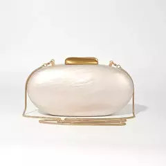 Imagem do Café nova pérola concha crossbody oval ombro ganso ovo saco de noite garras festa moda acrílico bolsas marcas bolsa luxo