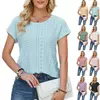 Blusas vintage de grandes dimensões para mulheres, monocromáticas, casuais e soltas, camisas elegantes para jovens, tops femininos, moda, verão, 2024