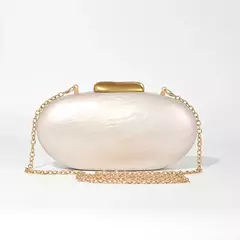 Café nova pérola concha crossbody oval ombro ganso ovo saco de noite garras festa moda acrílico bolsas marcas bolsa luxo na internet