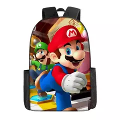 Mochila Mario Cartoon Anime, Super Mario Schoolbag, Mochila Mochila para crianças, Bolsas meninas