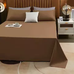 Lençol de algodão puro cor, cor pura simples, peça única, Skin-Friendly, dormitório estudantil, cama de solteiro e casal na internet