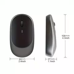 Mouse Sem Fio Recarregável Gamer, Modos Duplos, Compatível com Bluetooth, 2.4G, USB, Mute Mice para Laptop, Pad, Tablet, Macbook - loja online