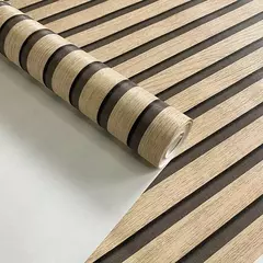 Adesivos de parede autoadesivos de PVC impermeável, rolo grande, decoração, fundo, mesa, armário, papel de parede, listras de madeira, 45cm - loja online