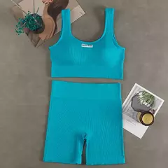 Conjunto de ioga feminino sem costura, roupas de treino fitness, sutiã esportivo, leggings de cintura alta, roupas sexy de ginástica em V profundo, roupas esportivas novas, 2024 - Wolf Magazine