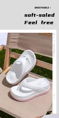 Imagem do Outlandish-eva flip flops para mulheres, solas grossas super macias, sapatos ao ar livre, antiderrapante, de alta qualidade, design moderno, para o verão