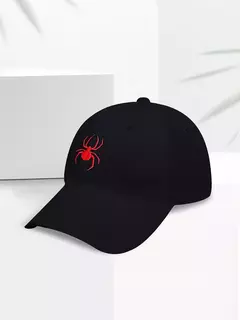 Imagem do Boné de beisebol bordado aranha personalizado para homens e mulheres, esportes ao ar livre, protetor solar de lazer, chapéu de pato, sol, verão