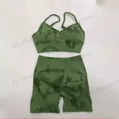 Fato de treino feminino com 2 peças, roupas esportivas, roupas de ioga, fitness, roupas esportivas, academia, musculação, verão, 2024 - Wolf Magazine