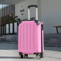 Conjunto de malas rolantes e bolsas de viagem com rodas giratórias 20 '' maleta de bagagem com carrinho de cabine grande capacidade - comprar online