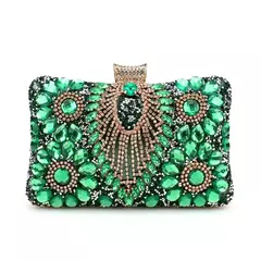 Bolsas de noite borla verde para mulheres, bolsa pequena de diamantes, bolsa de ombro de luxo, nova, 2023 - comprar online
