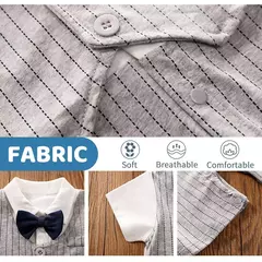 Bodysuit de algodão confortável para meninos e meninas, manga curta, bonito vestido de festa, roupas de bebê, verão, 0-18m