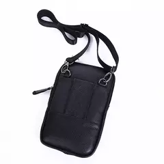 Bolsa de cintura de couro masculina, cinto para celular para pequenas empresas, esporte ao ar livre, um ombro, andar, vestindo na internet