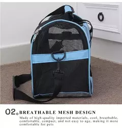 Sacos de gato portátil saco de transporte do cão malha respirável sacos de transporte para cães pequenos dobrável gatos bolsa de viagem saco de transporte para animais de estimação - loja online