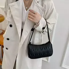 Bolsa de axilas de couro PU para mulheres, bolsa casual, bolsas de ombro femininas, luxo - comprar online