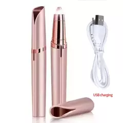 Aparador de sobrancelha elétrico portátil para mulheres, mini depilador, batom, remoção de pêlos faciais, ferramenta indolor - comprar online