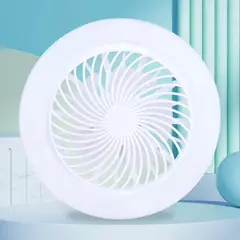 Ventilador de teto inteligente com controle remoto, Lustre do quarto, Ventilador de refrigeração para sala de estar, Lâmpada