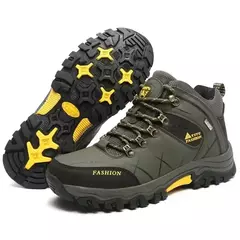 Botas de neve de couro impermeáveis masculinas, super quentes, ao ar livre, caminhadas, trabalho, sapatos de viagem, inverno, tamanho 39-47 - Wolf Magazine