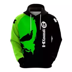 Hoodie Kawasaki Moto GP para homens e mulheres, pulôver esportivo infantil, lazer de rua, impressão 3D, primavera e outono - Wolf Magazine