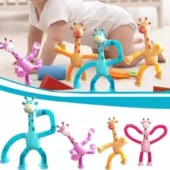 Stretch Tube for Stress Relief, Brinquedos de ventosa, Variety Shape, Squeeze Toy para crianças, Telescópico Girafa Fidget, Fole Sensorial, Anti-Stress Squeeze Toy - Wolf Magazine