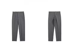 Imagem do Calça masculina de seda fria fluida, calça masculina de negócios para verão, esfriamento folgado, alfaiataria social, 9 calças recortadas, verão