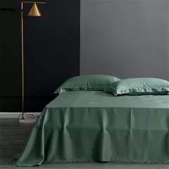 Imagem do Lanlika-Conjunto de Cama Nobre Verde, Capa de Edredão, Lençol Plano, Fronha de Roupa de Cama para Dormir, Duplo, Queen, King, 100% Seda, Presente