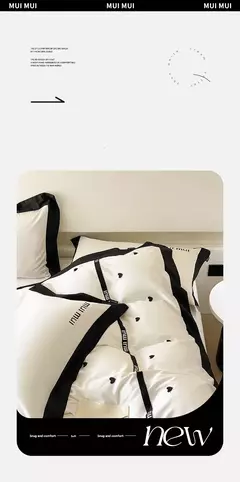 Conjunto de quatro peças de algodão grampeado longo para mãe e bebê, lençóis bordados emendados, capas de colcha, cama de alta qualidade - comprar online