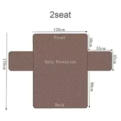 Impermeável acolchoado sofá capa, Anti-Wear Couch capa para cão Pet e crianças, poltrona reclinável, móveis Slipcovers, 1 Seater, 2 Seater, 3 Seater - comprar online