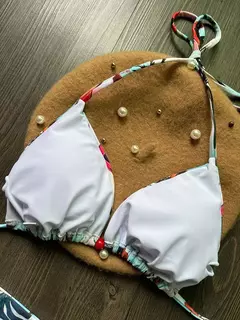 OIINAA-maiô sexy para mulheres, moda praia estampa halter, conjunto de biquíni com renda, maiô verão, moda praia sexy com cordão, 2 peças - comprar online