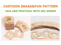 Estênceis de pintura de madeira para crianças, Brinquedos Montessori, Brinquedos de desenho, Aprendizagem Educacional, Presente Infantil, DIY, 20pcs - loja online