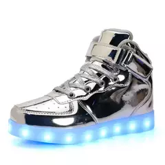 Tamanho 25-46 led sapatos com luzes brilhantes led chinelos para crianças & adulto feminino tenis para crianças meninos meninas sapatilhas luminosas - comprar online