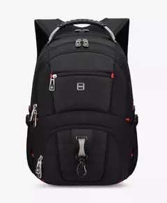Durável Swiss Multifuncional Laptop Mochila, Resistente À Água Saco De Viagem, Faculdade Bookbag, Porta De Carregamento USB, 17";;VERDADEIRO;;"15 inch General